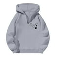 thumbnail image 4 of Valora Men Winter Outfit Casual Hoodie with Cute Puppy Print for Everyday Comfort – Loose Fit Pullover Sweatshirt for Autumn Winter Fashion Light Gray S, 4 of 5