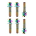 thumbnail image 1 of jinwen 6Pcs Bike Stem Screws Bolts Disc Brake Screws for Riding Cycling Colorful, 1 of 9