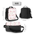thumbnail image 2 of Fotbe Swan And Flowers Lonchera Bolsa de Almuerzo para Hombres y Mujeres, Lonchera de Gran Capacidad, Bolsa de Almuerzo Reutilizable, Bolsa Térmica Aislante, 2 of 7