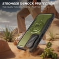 thumbnail image 5 of FITO For Samsung Galaxy S24 FE Case, Phone Case with Screen Protector and Kickstand (Army Green), 5 of 9