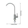 thumbnail image 2 of Household Kitchen Faucet with Gooseneck Design Stainless Steel Water Purifier Accessory for Easy Operation and Durable Use, 2 of 4