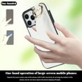 thumbnail image 3 of for iPhone 15 Pro Max Case with Wristband Strap, PU Leather Phone Case with Ring Stand Case for iPhone 15 Pro Max ZWD White, 3 of 18