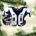 thumbnail image 2 of Car Adornment Present with Helmet Chic Sturdy Football Pendant, 2 of 4