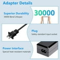 thumbnail image 4 of K-MAINS Compatible AC/DC Adapter Replacement for 591 CF591 Series C27F591FDN LC27F591FDNXZA 27" LED LCD, 4 of 5