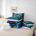 thumbnail image 5 of YST Ensemble de Couettes Taille Simple avec Draps pour Enfants Dauphin Côtier - 7 Pcs Lit en Sac Ensemble de Literie Animal Marin Abstrait avec Couette, Draps, Taies d'Oreiller, 5 of 5