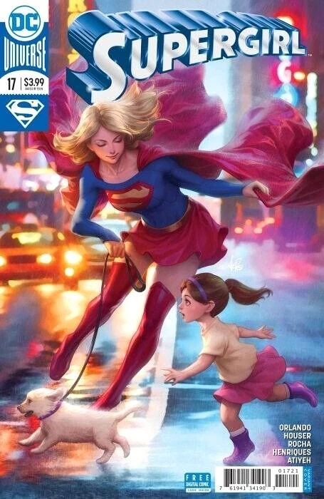 SUPERGIRL #17B (NM) ARTGERM STANLEY LAU variant DC 2018 Superman