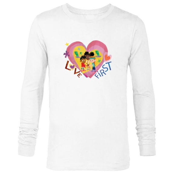 Disney Rise Up, Sing Out Love First - Long Sleeve T-Shirt for Men - Customized-White