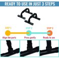 thumbnail image 4 of De Tablero De Realce, Soporte De Barra, Entrenamiento De Ejercicio, Brazo, Entrenador De Potencia Muscular, Equipo Expansor De Pecho 1 Par Vogacara OD006461-00, 4 of 6