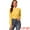 Yellow, variant on DARING DIVA Women's Button Down Long Sleeve Peter Pan Collar Blouse L White