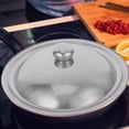 thumbnail image 6 of 2 pcs Universal Lid for Pots and Pans Diameter 22-22.5cm Stainless Steel Frying Pan Cover Cookware Lids Skillet Wok Dome Cover Pot Lids Replacement, 6 of 8