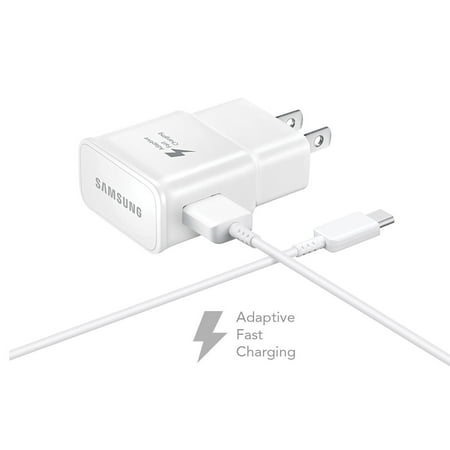 ZTE Blade Spark Adaptive Fast Charger Type C Cable Kit! [1 Wall Charger + 4 FT Type C USB Cable] Adaptive Fast Charging uses dual voltages for up to 50% faster charging! - Bulk (Best Type C Wall Charger)