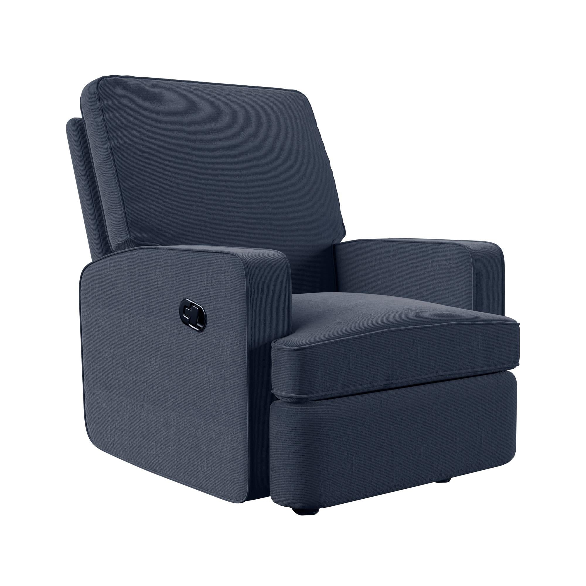 Navy blue top nursery glider