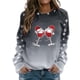 thumbnail image 1 of Gibobby Sudaderas para mujer navidad Sudadera con cuello redondo y estampado navideño para mujer, ajustado, sudadera con capucha holgada informal de manga larga(Gris,XG), 1 of 4