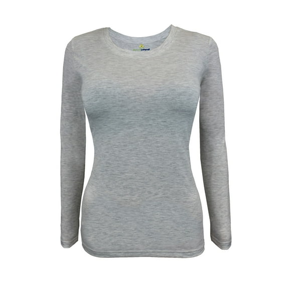 Natural Uniforms Under Scrub Tee Crew Neck Long Sleeve T-Shirt Underscrubs Tee Pack of 2