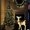 .White, variant on Glowing Deer Christmas Light Up Outdoor Decoration, 24.8 Inch White LED Lighted Reindeer Figure with String, Waterproof Battery Operated Yard Art for Xmas Indoor & Outdoor Holiday Decor White