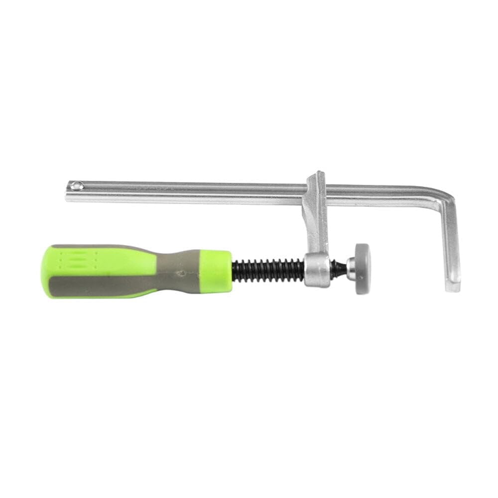 2Pcs Guide Rail Clamps with Plastic Handle Screw Action Arm for Woodworking MFT Table Track Saw Rails