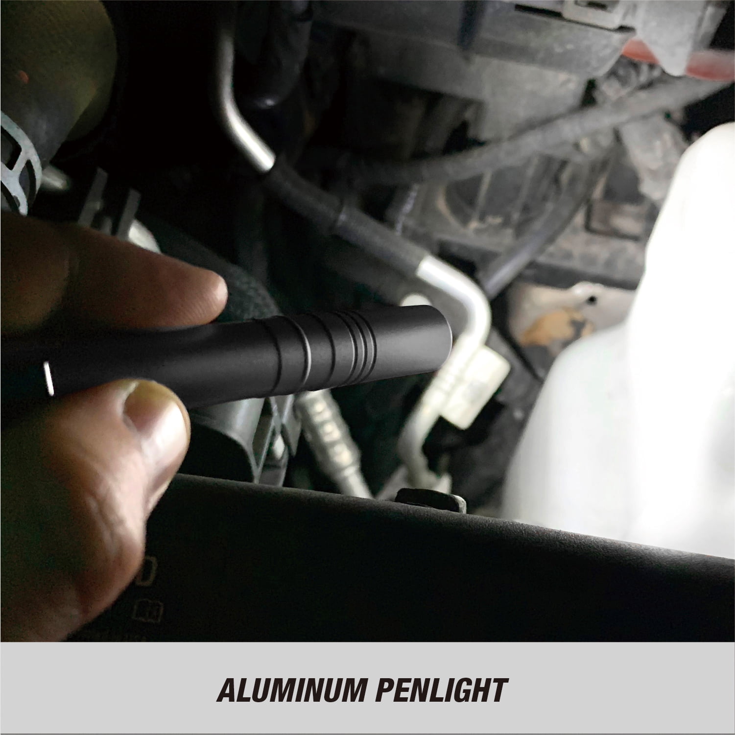 Hyper Tough 25-Lumen Black Penlight with Durable Aluminum Design