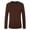 Brown Navy, variant on Men's Long Sleeve Striped Shirts Casual Crewneck T shirt Cotton Tee Shirts