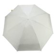 thumbnail image 2 of Unique Bargains 1 Pcs Compact Umbrella Thickened Black Vinyl Moonlight White, 2 of 6