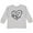 AC-Heather Grey, variant on I Love My Aunt and Uncle in Black Chalk Heart Boys or Girls Long Sleeve Toddler T-Shirt