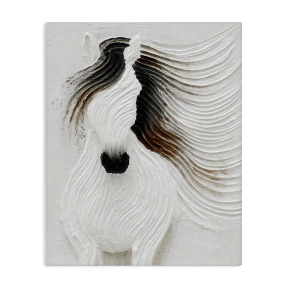 Stupell Industries Grooved Horse in Flowing Motion Canvas Wall Art, design by Ink Drop Loft