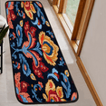 thumbnail image 6 of CURLYOOT Vintage Floral Runner Rug 2'x6' Washable Kitchen Runner Rug Indoor Non Slip Laundry Rugs Mexican Floor Carpet for Hallway Kitchen Entryway Bedroom Living Room, 6 of 9