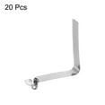 thumbnail image 3 of Unique Bargains 20pcs Single Button Kayak Paddle Snap Spring Clip 30mmx3.8mm V Shaped Hollow Lift Telescopic Locking Pole Clips, 3 of 5