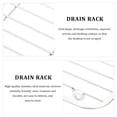 thumbnail image 5 of 2 Pack Dish Drainer Kitchen Rack Sink Organizer for, 5 of 8