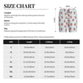 thumbnail image 4 of Kdxio Hand Drawn Strawberry Print Mens Sleep Shorts Bottoms Soft Comfy Pajama Wear Pants with Drawstring Pockets, 4 of 7