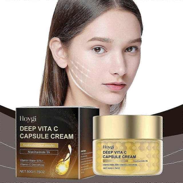 high qualityDeep Vita C Capsule Cream, Anti-Aging Face Moisturizer Capsule Cream, Moisturizing Anti-Wrinkle Vitamin C Lotion For Instant Glow