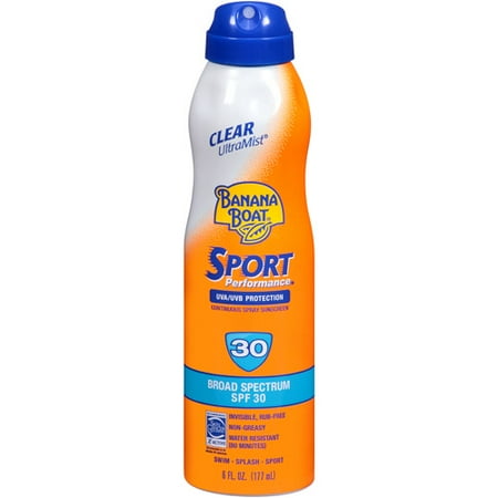 Banana Boat Sport Performance Continuous Spray Sunscreen, SPF 30, 6 fl ...