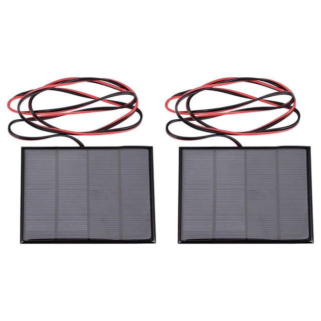 2X 1.5W 12V Mini Chargeur de Module de Petite Cellule de Panneau Solaire avec le Fil de 1M