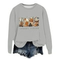 thumbnail image 5 of Wdgfv Spooky Season Sweatshirt, Fall Coffee Shirt, Pumpkin Spice Sweater Halloween Latte Shirt Women Crewneck Pullover Tops, 5 of 5