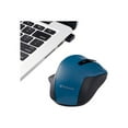 thumbnail image 3 of Silent Ergonomic Wireless Blue LED Mouse - Dark Teal, 3 of 8