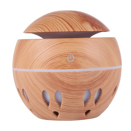 

Electric Air Humidifier Essential Oil Diffuser Ultrasonic Wood Grain Humidifier USB Mini Maker LED Light A