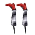 thumbnail image 3 of 2 Pcs Upside Down Wicked Witch Legs with Stakes Decoration, Yard Witch Legs Decorations Halloween Decoration, Halloween Outdoor, Lawn, Yard and Patio Decor, 3 of 3