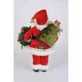 thumbnail image 2 of Karen Didion Originals Lighted Berry Wreath Santa Figurine, 17 Inches, 2 of 2