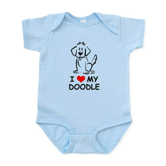 CafePress - I Love My Doodle Infant Bodysuit - Baby Light Bodysuit, Size Newborn - 24 Months