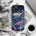 thumbnail image 6 of Cosmic Whale Fantasy Phone Case, Dreamy Underwater Ocean Art Protective Cover for iPhone 16 15 14 13 12 11 Pro Max Plus Mini, 6 of 6
