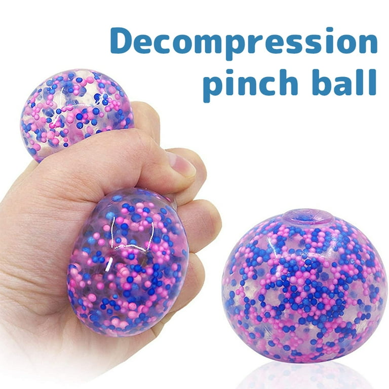 CREA Stress Ball Fidget Toys - 8 Pack Sensory Squeeze Ball Rainbow Relief  Stress Balls For Kids