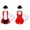 Red, variant on TiaoBug Girls Halloween Circus Ringmaster 4Pcs Costume Sleeveless Leotard Dress with Hat Magic Wand Gloves Sets Black 14