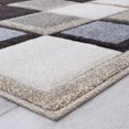 thumbnail image 5 of Allstar Brown / Beige Modern Geometric Grey square design Area Rug (5' 2" x 7' 2"), 5 of 7