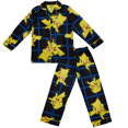 thumbnail image 2 of Pokemon Boys Pajama Set Pikachu Long Sleeve Button Down Coat Style Sleepwear 2 Piece, 2 of 8