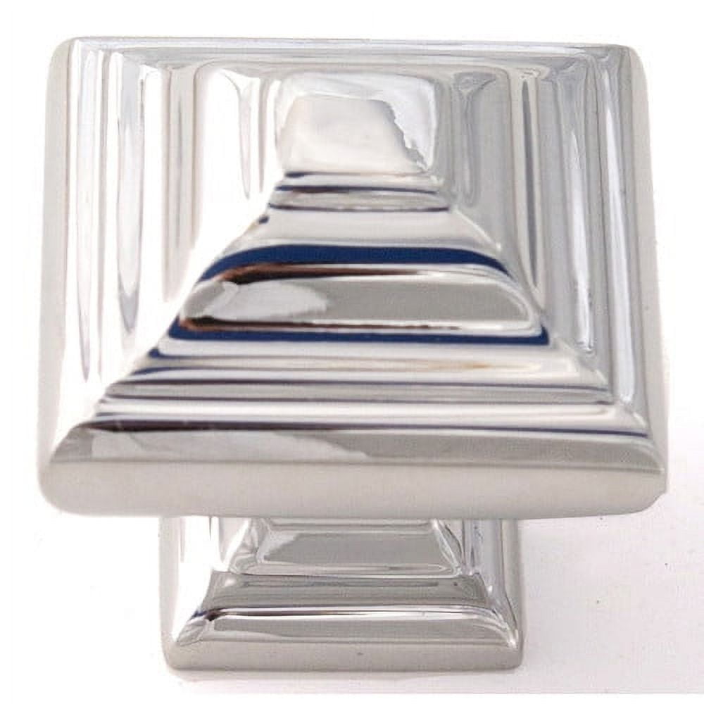 Geometric 1.25" Square Knob, Bronze