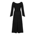 thumbnail image 5 of Women's Vintage Trumpet Sleeve Sweetheart Dress - Gothic Court Style, Plus Size, Long Length, Polyester Fabric, 5 of 6