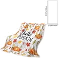 thumbnail image 3 of Autumn Thanksgiving Flannel Throw Blanket, Cute Fall Patterns Plushs Blanket, Super Soft Warm Blankets for Sofa Bed Camping Warm Light Weight Cover (27.6" x 39.4"), 3 of 7
