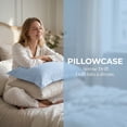 thumbnail image 3 of Unique Bargains 1 Pack Soft Cooling Cotton Pillowcase for Comfortable Sleep Blue, 3 of 5