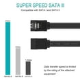 thumbnail image 2 of BENFEI SATA Cable III, 3 Pack SATA Cable III 6Gbps Straight HDD SDD Data Cable with Locking Latch 18 Inch Compatible for SATA HDD, SSD, CD Driver, CD Writer - Black, 2 of 5