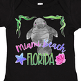 thumbnail image 4 of Inktastic Miami Beach Florida Cute Swimming Manatee Boys or Girls Baby Bodysuit, 4 of 5