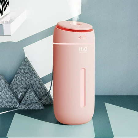 

PNNJI 2024 New - USB Humidifier with Colorful Large Capacity 400ml Quiet Cool Mist Humidifier for Car and Office Plants Easy to Clean - Back to College Clearance (M)